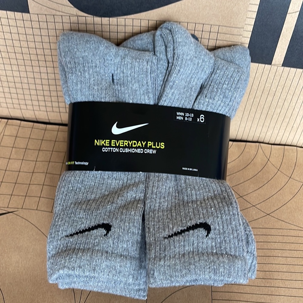 Nike Everyday Plus Cotton Cushioned CREW 6 pairs socks set